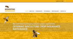 Desktop Screenshot of beekeepingins.com